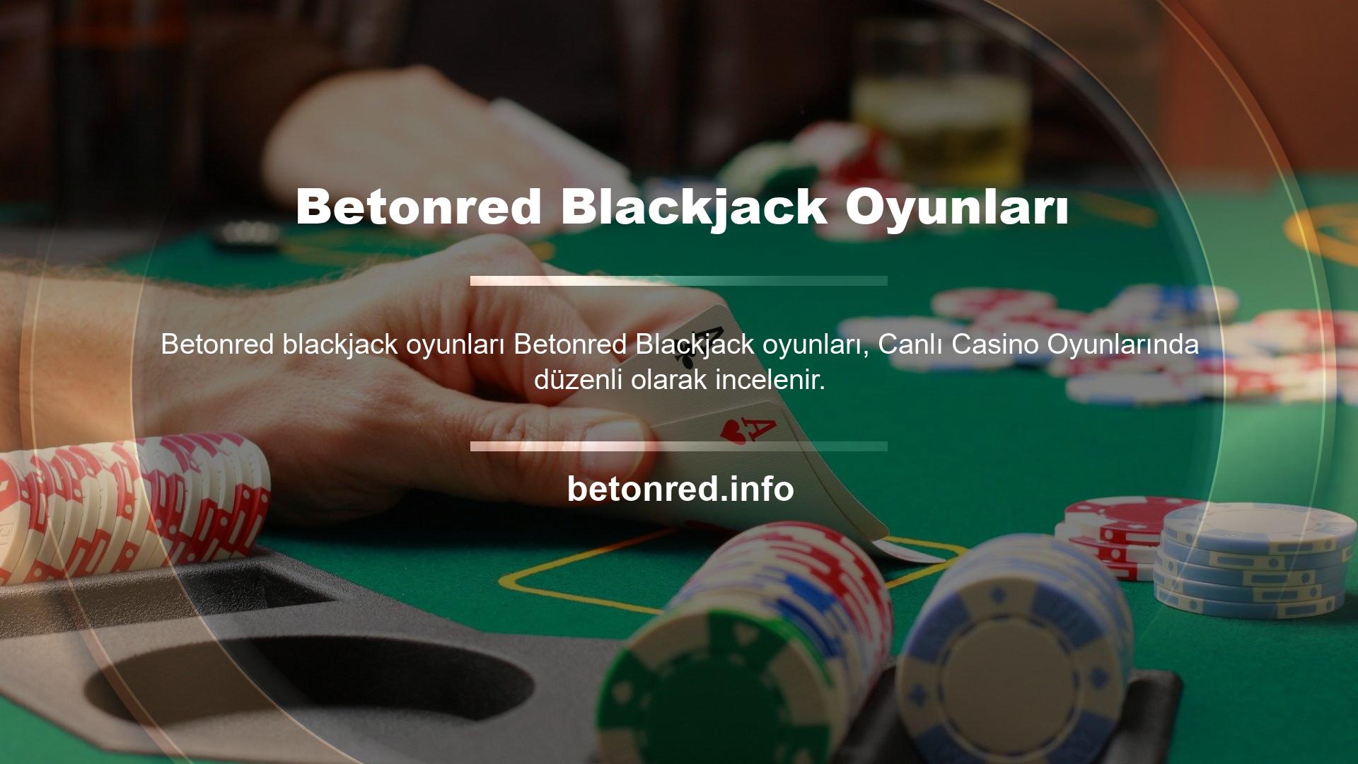 Betonred blackjack oyunları